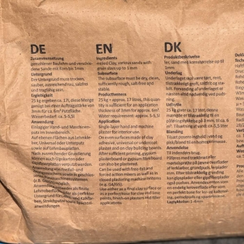 Schleusner Feinputz- tynk gliniany wykończeniowy (BigBag), suchy